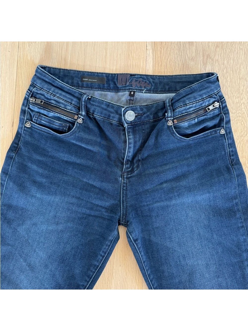 Kut from the Kloth Emma Ankle Skinny Jeans Dark Wash Size 6 - Picture 3 of 8